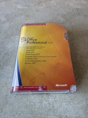 Microsoft Office Professional 2007 Software